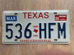 Kentekenplaat TEXAS - Sesquicentennial -, Verzamelen, Overige Verzamelen, Ophalen of Verzenden, Zo goed als nieuw