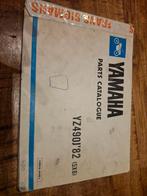 Onderdelen catalogus Yamaha YZ490 1982, Ophalen of Verzenden, Yamaha