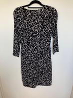 Lauren Ralph Lauren gedrapeerde jurk zwart wit maat 10/L, Zwart, Maat 42/44 (L), Ophalen of Verzenden, Zo goed als nieuw