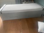 Grijs 1 persoons bed, Gebruikt, 90 cm, Eenpersoons, Ophalen of Verzenden