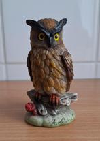 Beeldje van A. Lucchesi Uil Vogel Hand Geschilderd in Italie, Verzamelen, Ophalen of Verzenden, Zo goed als nieuw, Dier