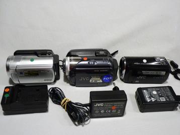 3x Digitale videocamera, 60gb HD, 20gb HD, SD-kaart beschikbaar voor biedingen