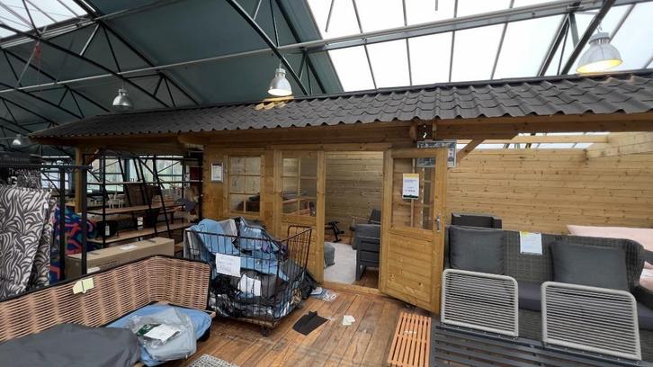 Showmodel Kapschuur Fonteyn Duo Henriette - OP = OP, Tuin en Terras, Tuinhuizen, Zo goed als nieuw, Schuur, Hout, 500 cm of meer