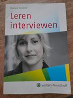 Leren Interviewen - Marian Hulshof, Boeken, Marian Hulshof, Zo goed als nieuw, Alpha, HBO