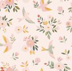 Kinderbehang Alysse Bloemen en Vogels Lilipinso, Nieuw, Ophalen of Verzenden, Wanddecoratie, Lilipinso