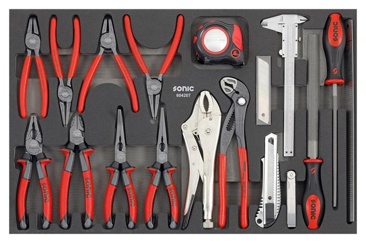 SONIC tangenset SFS-M 18-delig (604207) | GRATIS VERZENDING, Auto diversen, Autogereedschap, Nieuw, Ophalen of Verzenden
