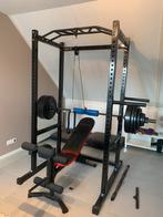Complete Home Gym - Power Rack - Power Cage - 50mm Barbell, Krachtstation, Zo goed als nieuw, Ophalen