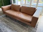 Leren 2,5 Zits bank cognackleur, Ophalen, Strak, Gebruikt, Overige maten
