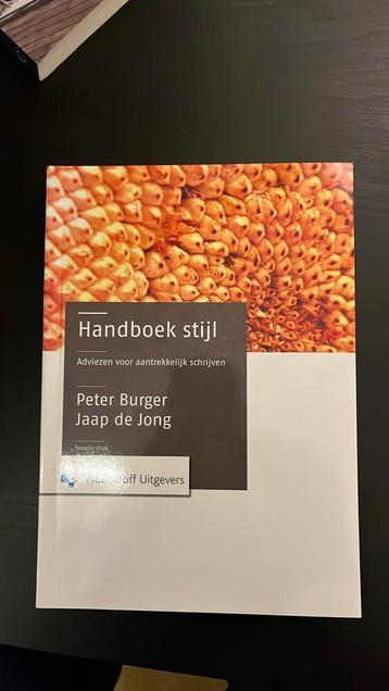 Handboek Stijl (Burger & De Jong) ongelezen/nieuw beschikbaar voor biedingen