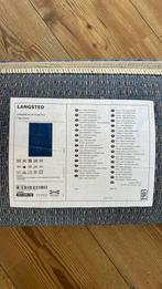 Blauw vloerkleed Langsted van de IKEA, Ophalen, Gebruikt, Blauw, Rechthoekig