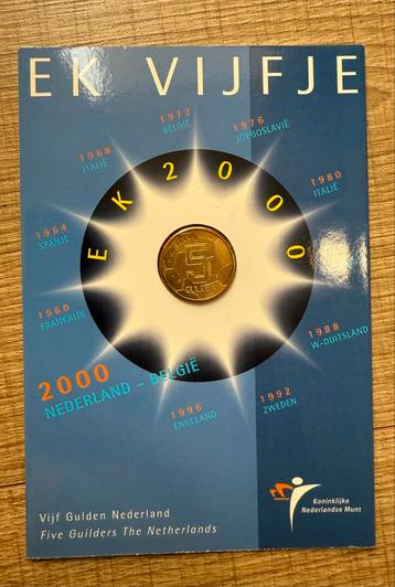 5 Gulden EK 2000 Nederland-België beschikbaar voor biedingen