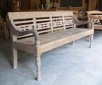 Stoere stationsbank teak RB99 tuin terras Bali lounge bank, Ophalen of Verzenden