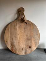 Houten borrelplank 40cm rond, Ophalen of Verzenden, Nieuw, Rond, Hout
