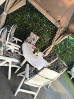 Tuinset met 6 stoelen en tafel - Camping overbodig, Ophalen, Kunststof, Gebruikt, 6 zitplaatsen
