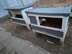 2 ferplast konijnenhokken, Dieren en Toebehoren, Ophalen of Verzenden, Zo goed als nieuw, Kooi, Minder dan 60 cm