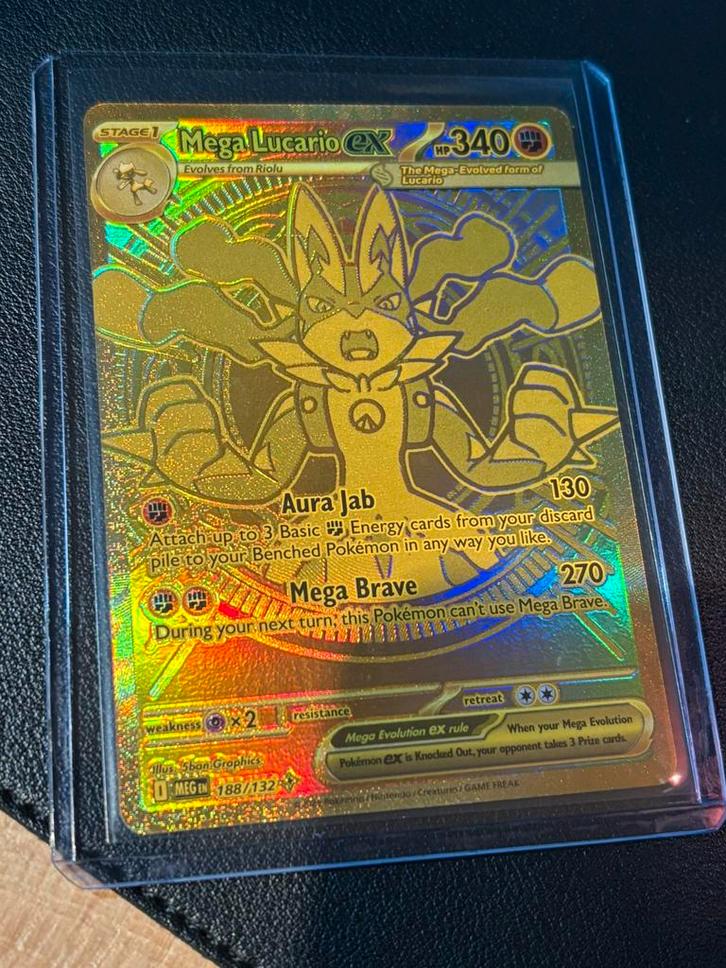 Mega lucario EX 188/132 Mega Evolutions, Hobby en Vrije tijd, Verzamelkaartspellen | Pokémon, Nieuw, Losse kaart, Ophalen of Verzenden