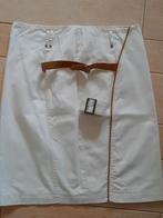 Ecru kleurige rok van BLUE RIVER  met cognac biesjes., Ophalen of Verzenden, Zo goed als nieuw, Maat 38/40 (M), Bruin