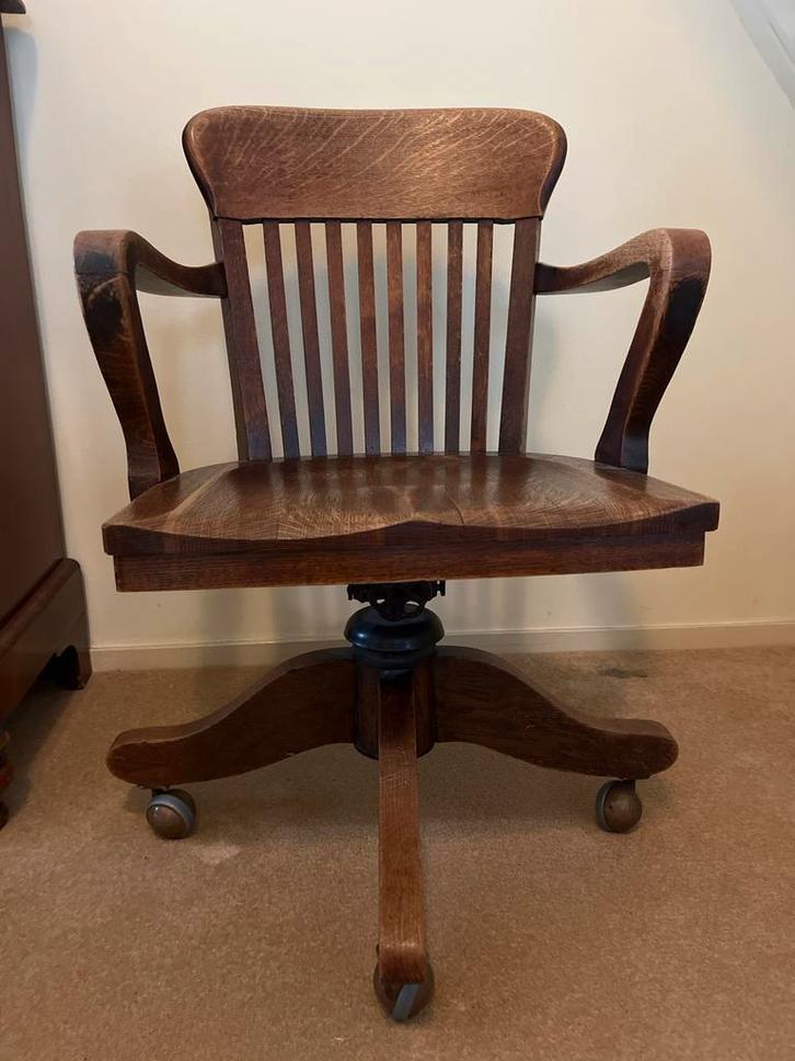 Antieke Captains chair /bureaustoel, Antiek en Kunst, Antiek | Meubels | Stoelen en Banken, Ophalen