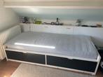 IKEA bed FLAXA wit met zwarte lades, Huis en Inrichting, Slaapkamer | Bedden, 90 cm, Gebruikt, Ophalen of Verzenden, Eenpersoons