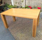 Licht eiken tafel 80x140cm, Huis en Inrichting, 50 tot 100 cm, 100 tot 150 cm, Gebruikt, Rechthoekig