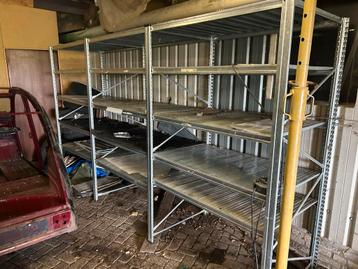Legbord stelling lengte 3,6m vakken 120x80  beschikbaar voor biedingen