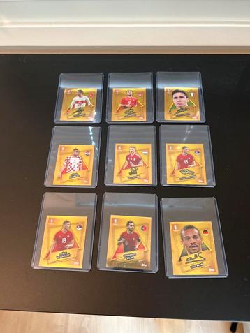 9x Gouden EK 2024 Topps kaarten | SP & Handtekening beschikbaar voor biedingen