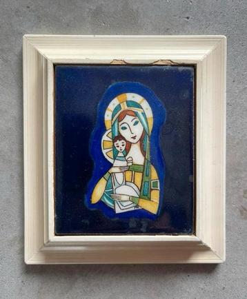 Maria met kind Emaille vintage Wolterman? beschikbaar voor biedingen