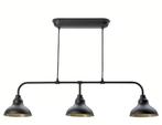 Ikea AGUNNARYD Plafondlamp - Zwart/Messing, Ophalen, Zo goed als nieuw, Metaal, Minder dan 50 cm