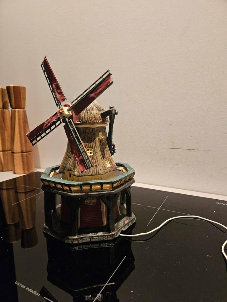 Dickensville Molen Elfsteden Kerstdecoratie, Diversen, Kerst, Zo goed als nieuw, Ophalen