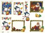 Knipvel: Sneeuwpop en kerstman met goud - 564269, Nieuw, Kerst, Knipvel, Verzenden