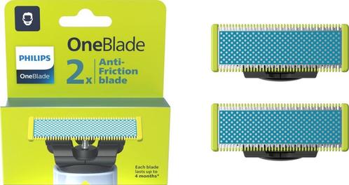 Philips OneBlade Anti-Frictie Blade - Vervangmesjes  2 stuks, Sieraden, Tassen en Uiterlijk, Uiterlijk | Gezichtsverzorging, Nieuw