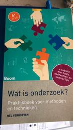 Wat is onderzoek, Boeken, Ophalen of Verzenden, Zo goed als nieuw, HBO