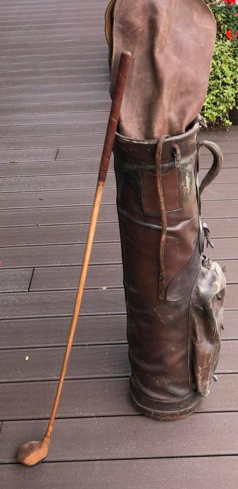 Antieke golftas, Antiek en Kunst, Curiosa en Brocante, Ophalen