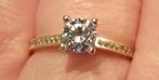 Verlovingsring / trouwring dames, massief 14 karaat goud, Sieraden, Tassen en Uiterlijk, Ringen, Verzenden, Zo goed als nieuw