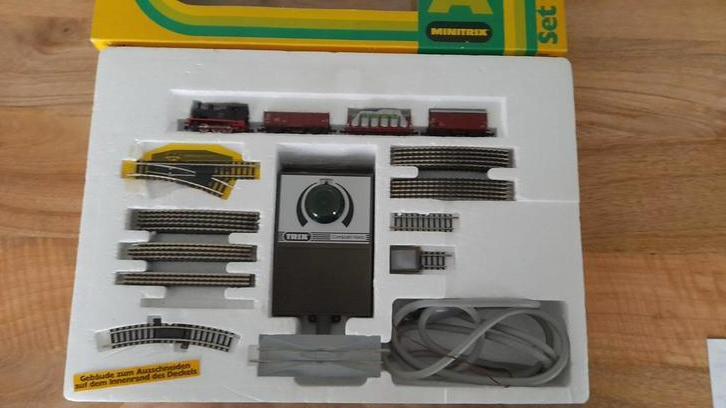 Trix n spoor startset in nieuwstaat leuk onder de kerstboom, Hobby en Vrije tijd, Modeltreinen | N-Spoor, Zo goed als nieuw, Treinset