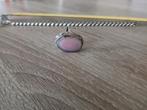 Zilverkleurige ketting en ring, Overige materialen, Nieuw, Ophalen of Verzenden, Met edelsteen