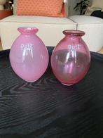 Dutz collection vaas roze 2 stuks, Ophalen of Verzenden, Overige kleuren, Glas, Minder dan 50 cm