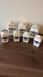 Delfts Blauw Kruidenpotjes Set, Ophalen of Verzenden, Zo goed als nieuw