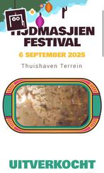 2 tickets voor TIJDMASJIEN Festival, Tickets en Kaartjes, Twee personen