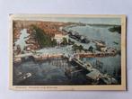 Rotterdam, Panorama Witte Huis, havens en boten 1930., Gelopen, Zuid-Holland, Ophalen of Verzenden, 1920 tot 1940