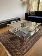 Glazen salontafel, Huis en Inrichting, Tafels | Salontafels, 50 tot 100 cm, Minder dan 50 cm, Glas, 100 tot 150 cm