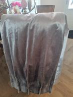 Gordijnen - Glanzend Grijs - 3.50 breed, 3.20 hoog, Ophalen of Verzenden, Zo goed als nieuw, Grijs, 200 cm of meer