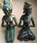 Twee bronzen tempelwachters, Indonesië?, Ophalen of Verzenden