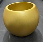 Grote kunststof Gouden Bloempotten - Stijlvol en Modern!, Kunststof, Rond, Zo goed als nieuw, Tuin