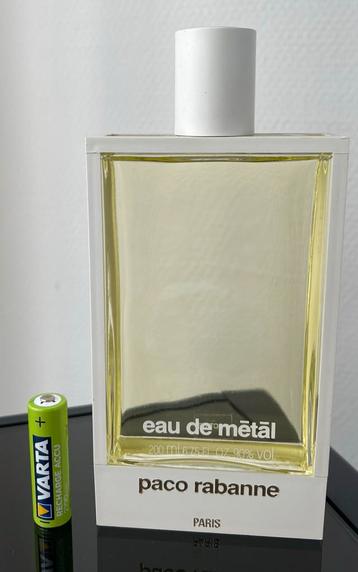 paco rabanne  eau de metal 200 ml  glazen factice beschikbaar voor biedingen