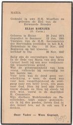 broeder Elias Koenjer 1874 Heino + 1947 Oss, 73 jaar, Verzenden