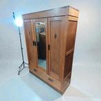 Antieke Art Deco Amsterdamse School kledingkast, Ophalen of Verzenden