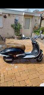 Snorfiets scooter zwart Retro scooter, Fietsen en Brommers, Ophalen, Gebruikt