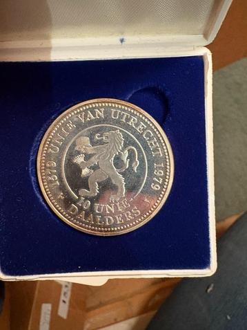 10 Unie daalders – Unie van Utrecht officiele uitgave zilver beschikbaar voor biedingen