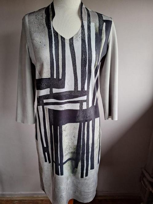 Nieuwe stretch jurk print Lizzy & Coco, 2-kanten, maat S/M, Kleding | Dames, Jurken, Nieuw, Maat 36 (S), Ophalen of Verzenden